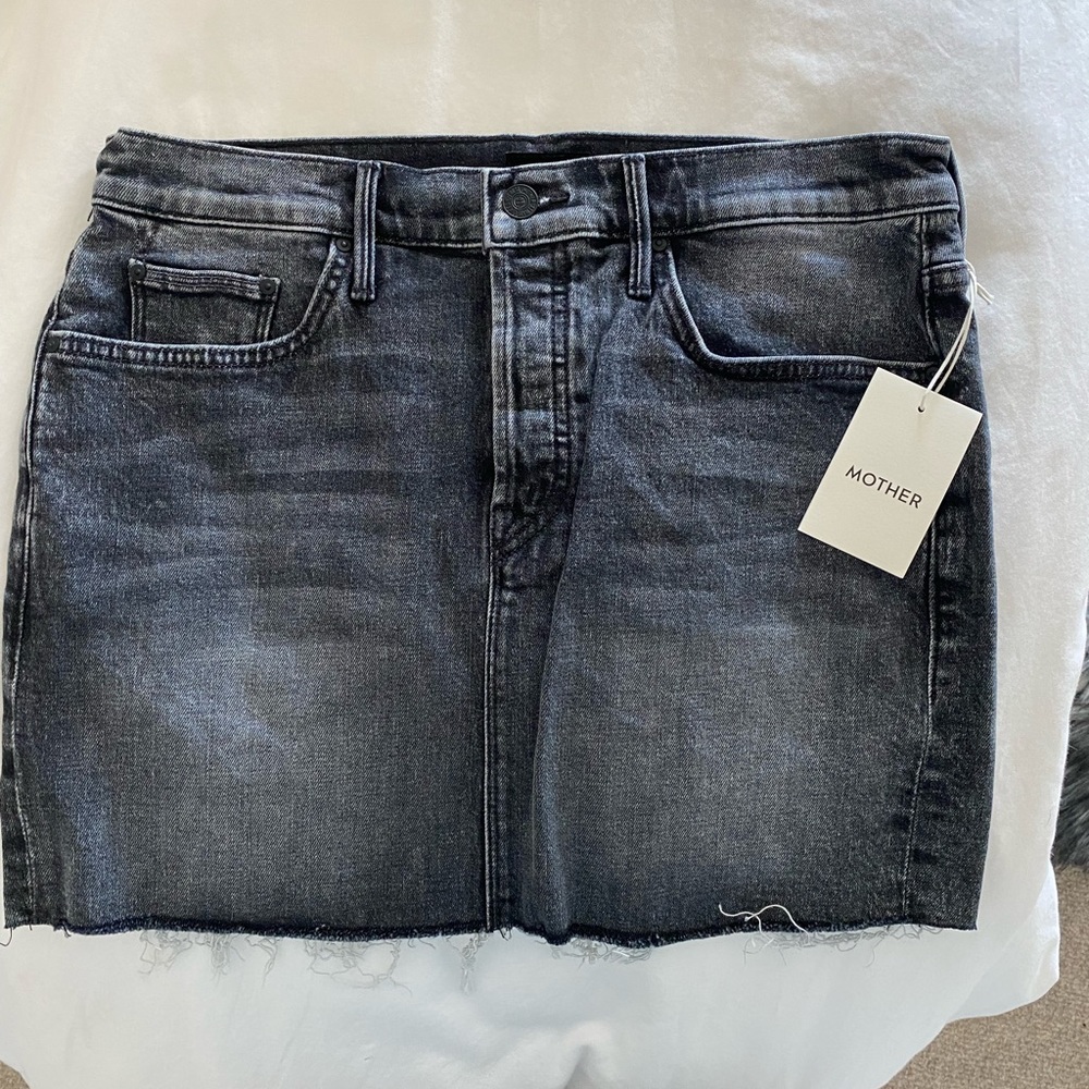 Distressed Black Mother Skirt